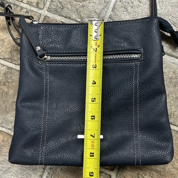 Roots 73 Pebbled Vegan Leather Purse Crossbody Bag - Picture 8 of 10